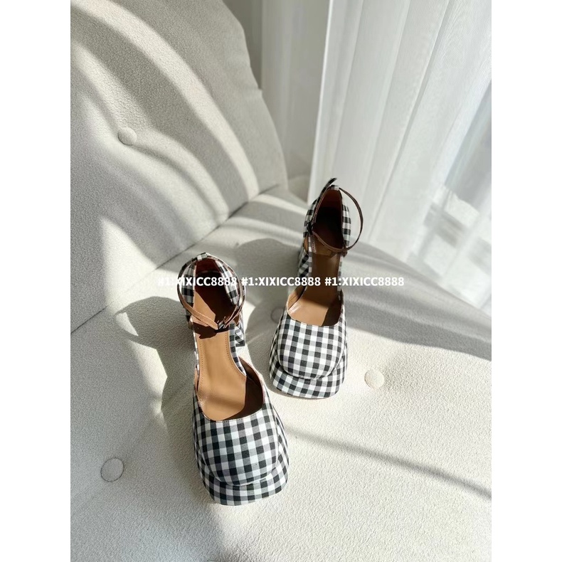 Giày Mary Gót Cao Dày Quai Thẳng Phong Cách Mới 2022 Cho Nữ