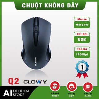 Chuột không dây gloway q2 _chuột gaming - chuột văn phòng - chính hãng - độ nhạy 1200dpi - bh 12 tháng