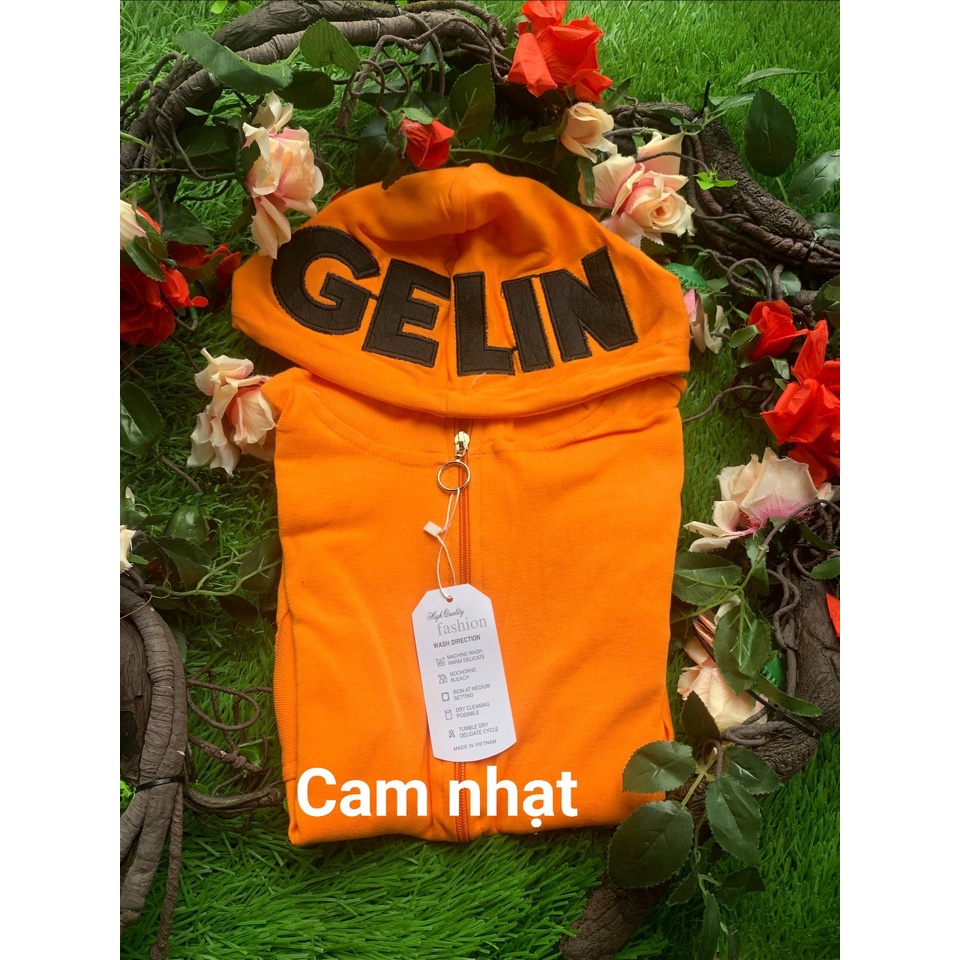 Áo Khoác Thời Trang Nón Thêu GELIN dày dặn mềm đẹp