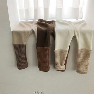  Pop Thu Đông Lót Lông Cừu Trẻ Sơ Sinh Khâu Quần Legging Nam Nữ Thời Trang Cho Bé Mỏng Sunken Sọc Ấm Áp Quần Lông Cừu 6AYE 