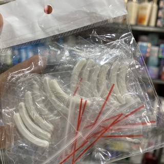 Bộ 10 miếng đệm cao su bấm mi mới