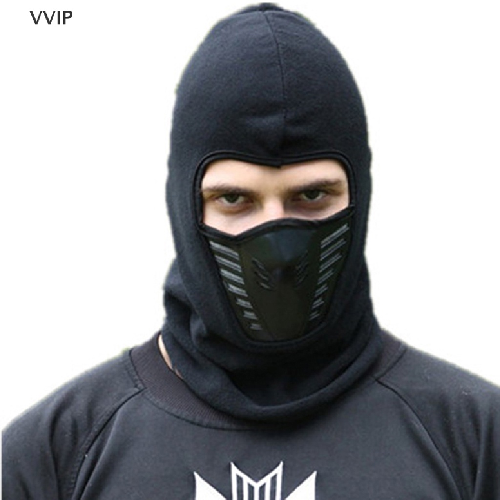Mũ Trùm Đầu Kèm Mặt Nạ Chống Gió Giữ Ấm Cho Nam Nữ