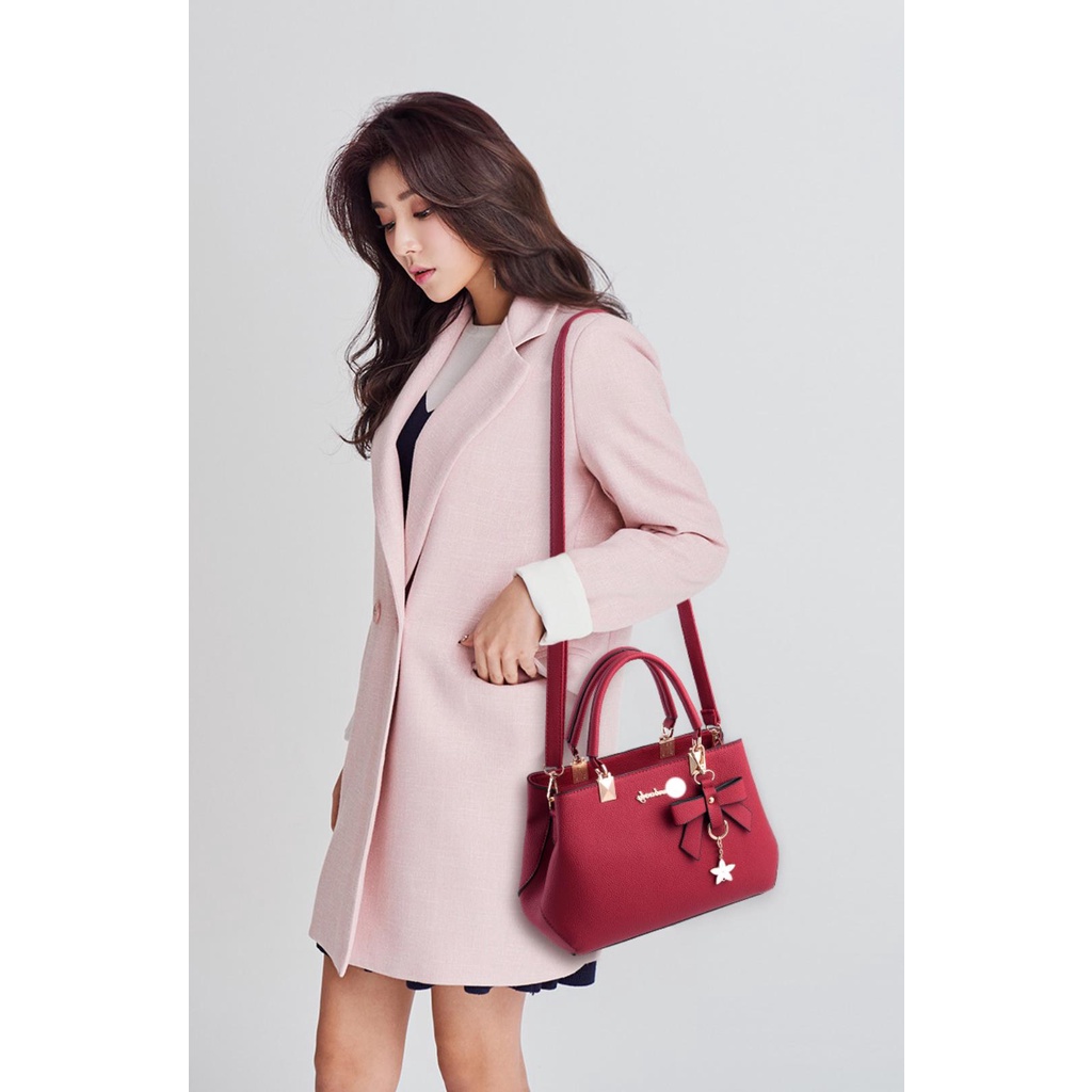 Túi Xách Da PU Đeo Chéo Thời Trang Cho Phụ Nữ Trung Niên