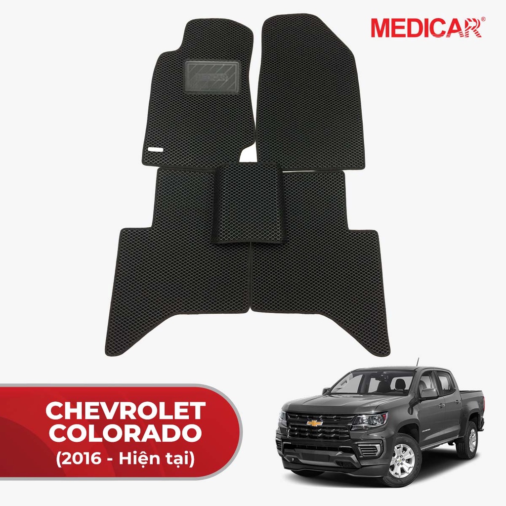 Thảm lót sàn ô tô Medicar xe Chevrolet Colorado (2011->2016) - chống nước, không mùi, ngăn bụi bẩn