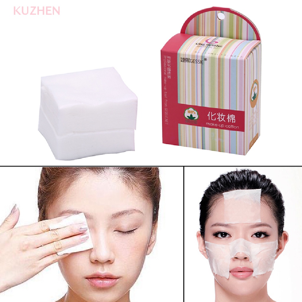 Set 100 Bông Tẩy Trang Làm Sạch Da Mặt Và Mắt KUZHEN