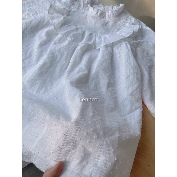 ĐẦM TRẮNG XÔ BI TAY DÀI BÉ GÁI PHỐI BÈO