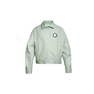 Áo stresmama armorial jacket màu xanh mint
