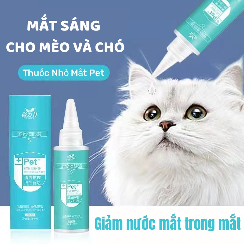 Dung dịch nhỏ mắt thú cưng DORRIKEY LI0133 làm sạch loại bỏ ghèn cho chó mèo