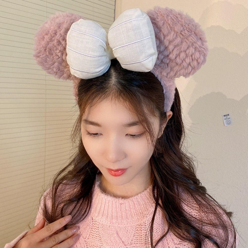 Băng Đô Cài Tóc Hình Gấu Hoạt Hình Lấp Lánh Thời Trang Hàn Quốc Cho Bé