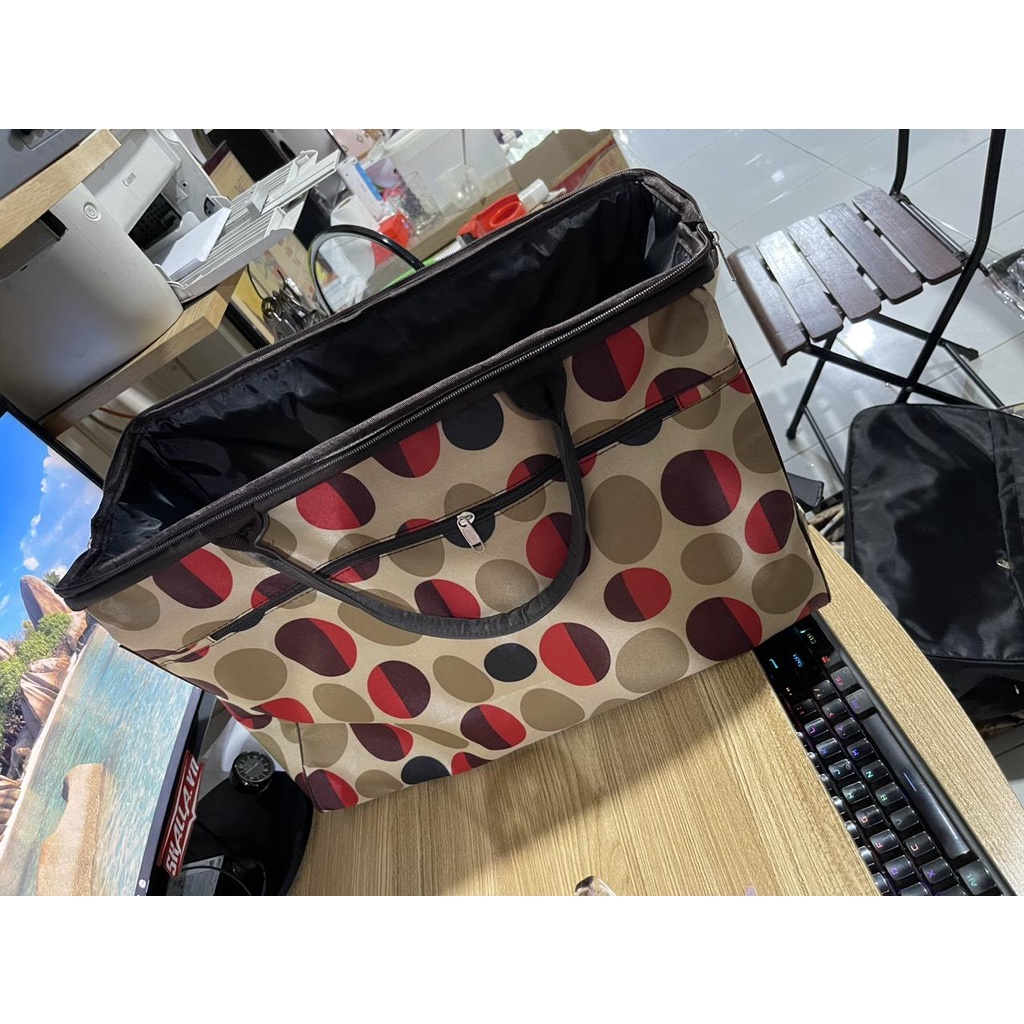 Túi xách tay du lịch COLIA Có khung túi quai vòm Quý tộc sang trọng cỡ đại 54cm Shalla K991