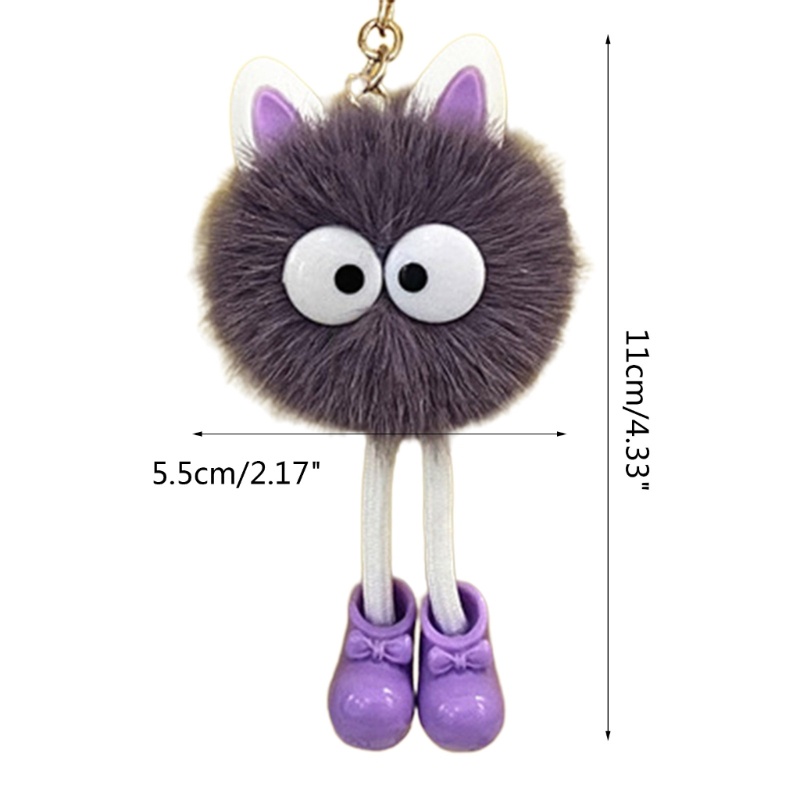 Móc Khóa Hình Thú Nhồi Bông Mềm Mại Dễ Thương Trang Trí Ba Lô