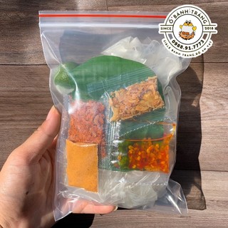 Bánh tráng phơi sương muối nhuyễn sa tế hành phi tép sấy-