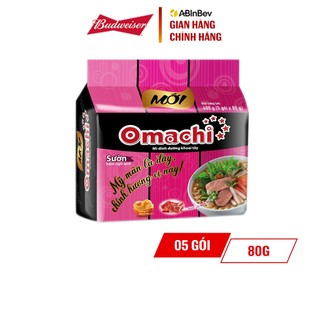  Lốc 5 gói mì khoai tây Omachi sườn hầm ngũ quả 80g - Quà Tặng Không Bán