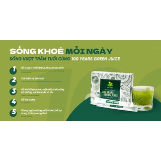 Dinh dưỡng xanh 100 tuổi nhật bản - 100 years green juice