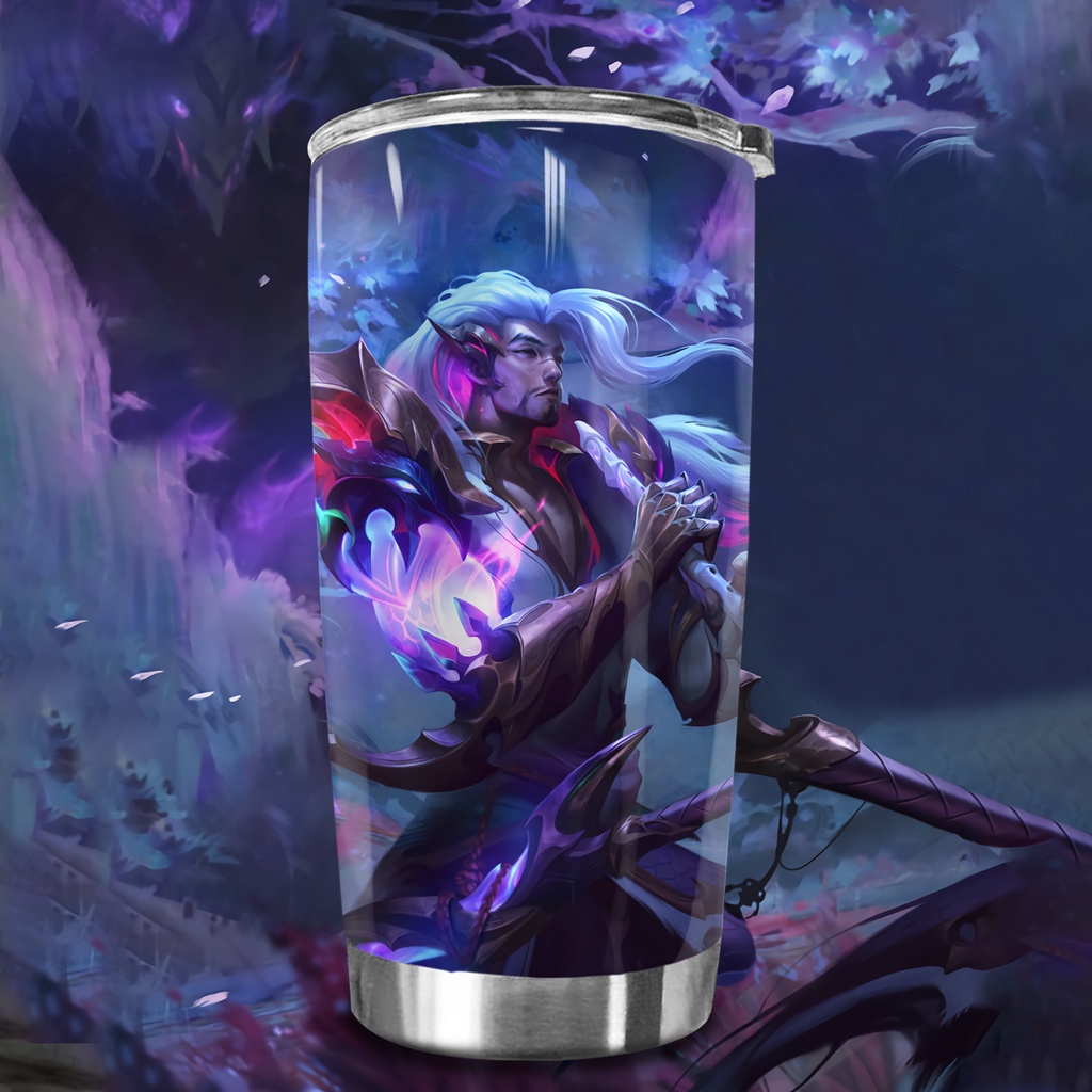 Yasuo Huyễn Kiếm Nhân Vật Game Liên Minh Huyền Thoại Go Drink Game Cốc giữ nhiệt 600ml In tên, hình ảnh theo yêu cầu