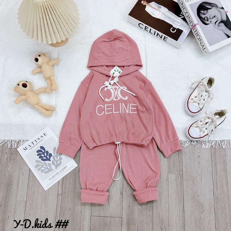 Bộ hoodie bé trai. bé gái. rập giấy. không phải quần áo