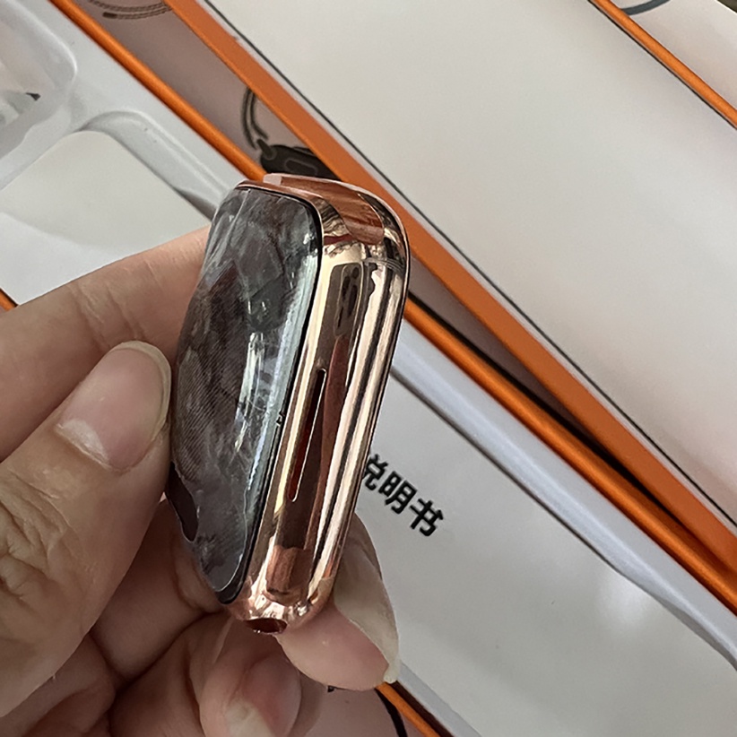 Đồng Hồ Thông Minh LOGO TÁO Seri 8 Full Thông Báo / Smart Watch Hermes Khung Thép / Màn Hình Tràn Viền Siêu Mượt