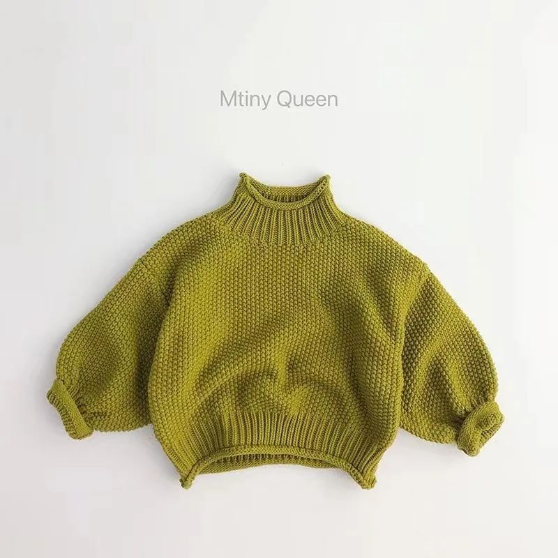 Áo Sweater Dệt Kim Cổ Lọ Thời Trang Thu Đông Mới 2022 Dành Cho Bé Trai Bé Gái