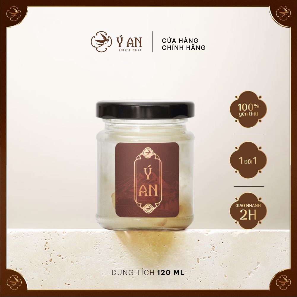 Yến chưng tươi nguyên chất kỳ tử Ý An bổ dưỡng hũ 120ml