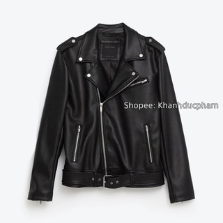 [ CÓ SẴN ] Áo khoác da nam ZARA , áo LEATHER JACKET Nam ( Ảnh thật +video)
