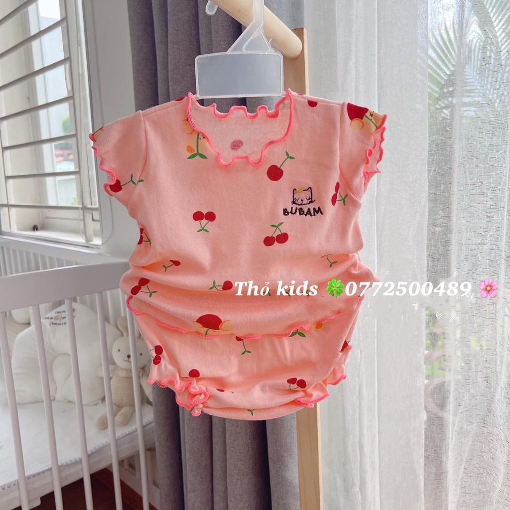 Bộ thun mát BUBAM cho bé gái 12-16kg (chọn mẫu)