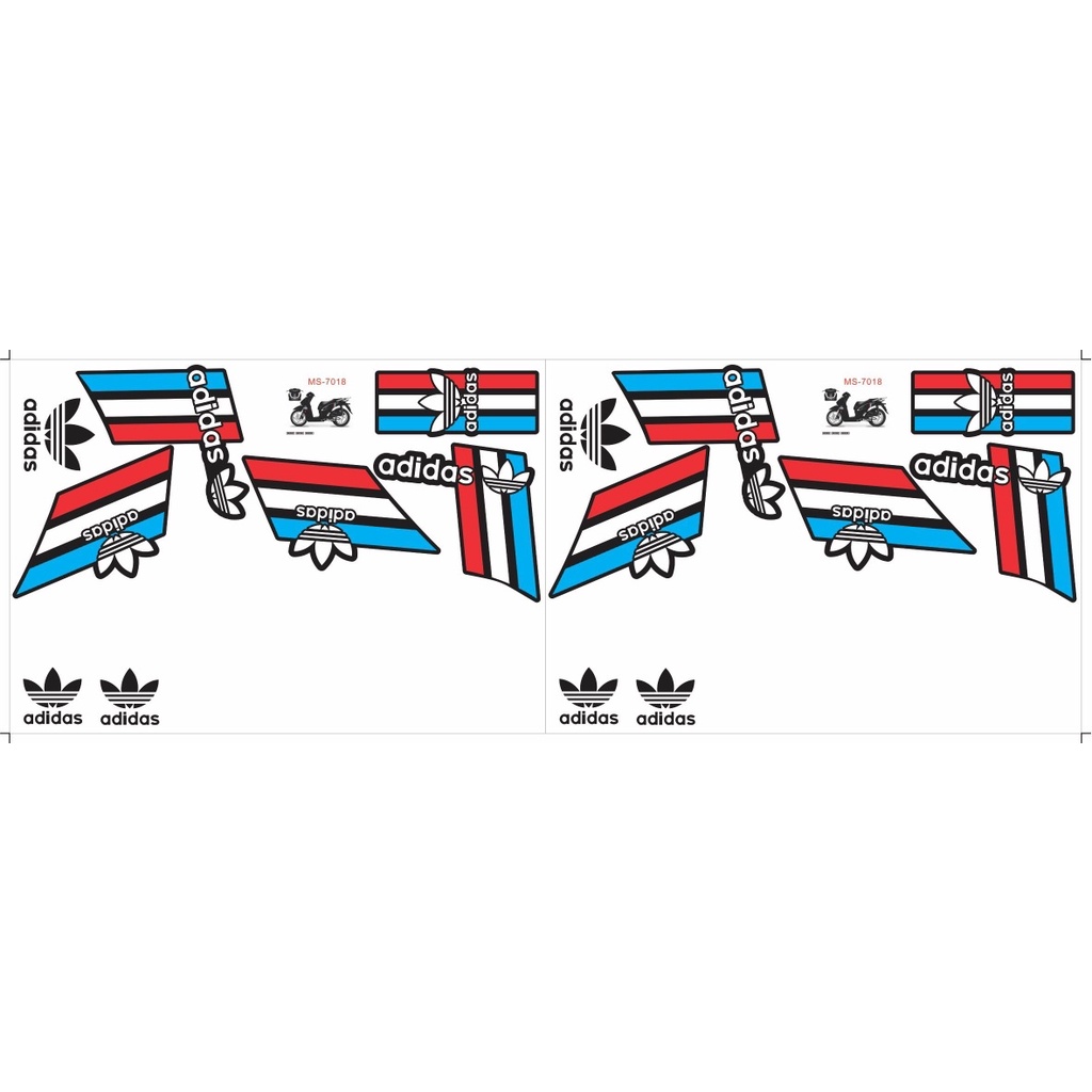 Tem SH mẫu Adidas 2020-2023 nhiều màu  Decal Hải Hằng.