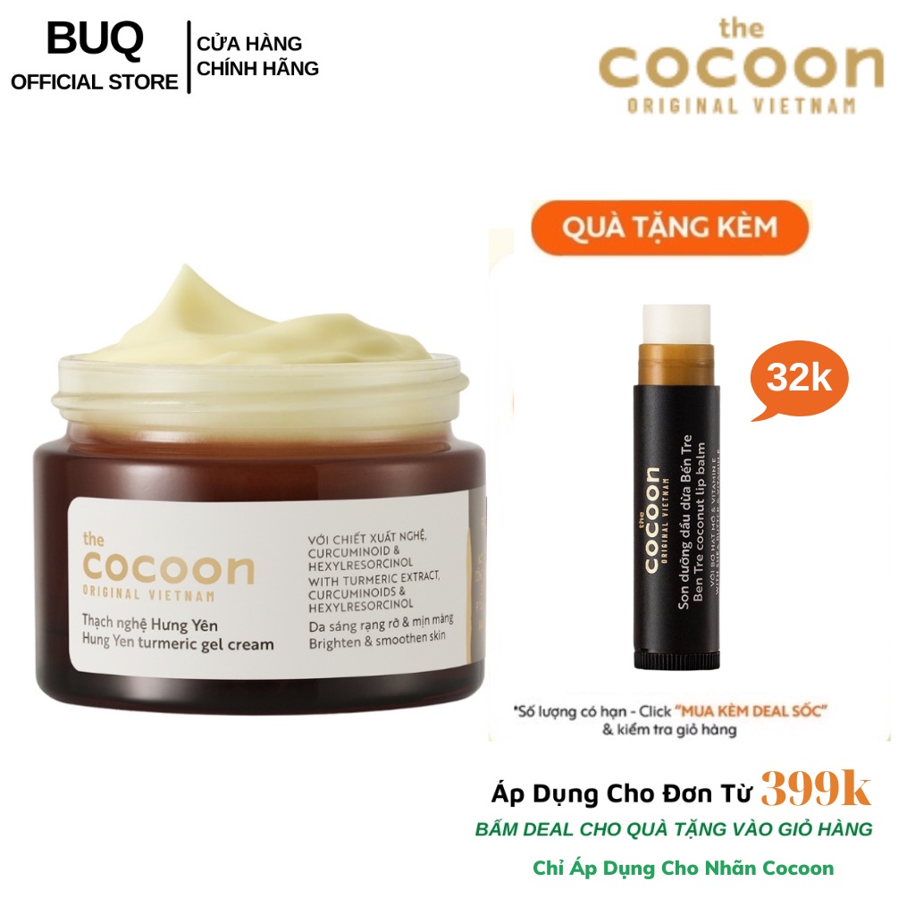 Thạch Nghệ Hưng Yên Giúp Làm Sáng Da Và Mờ Thâm Cocoon 30ml