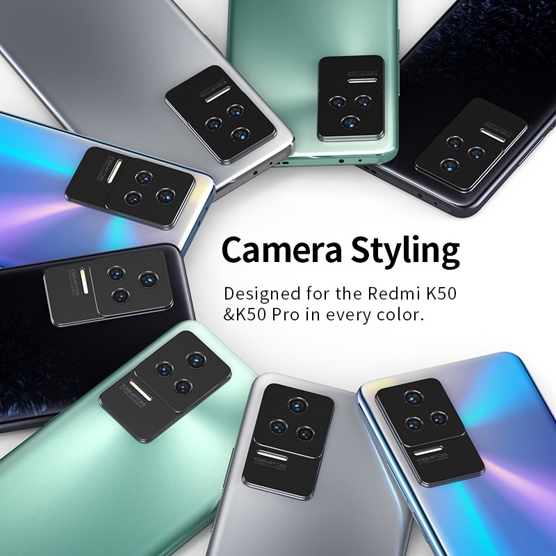 Khung Kim Loại Nhôm Bảo Vệ Camera Chống Trầy Xước Cho Redmi K50 Pro K50Pro