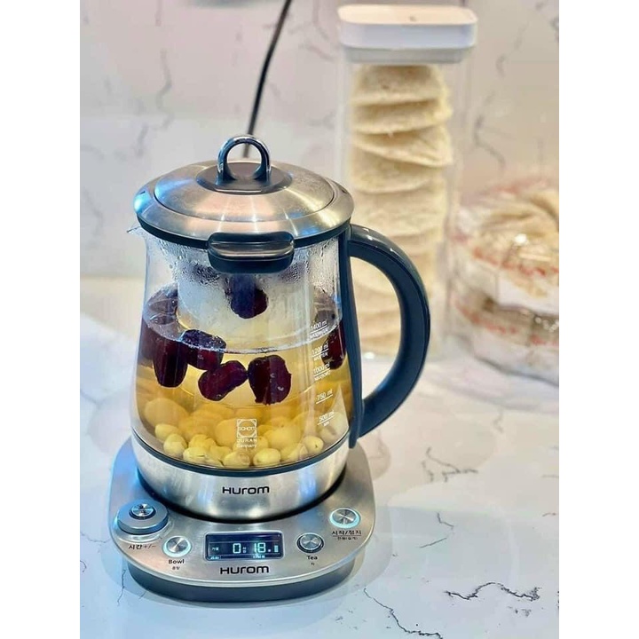 Ấm pha trà - Chưng yến, máy pha trà, máy chưng yến, ấm sắc thuốc bắc, hầm thuốc bắc Hurom Tea Master TM-P02FSS