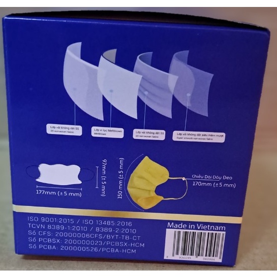 Khẩu Trang Y Tế Hình Cua ,4 Lớp,Giấy Kháng Khuẩn,FamaPro  - Hộp 50 cái