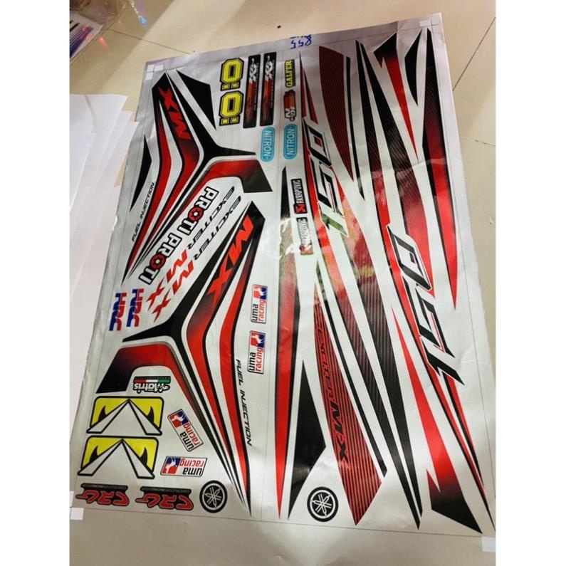 FREE SHIP + QUÀ TẶNG Tem rời Exicter 150 dán xe trắng chất liệu Candy cao cấp