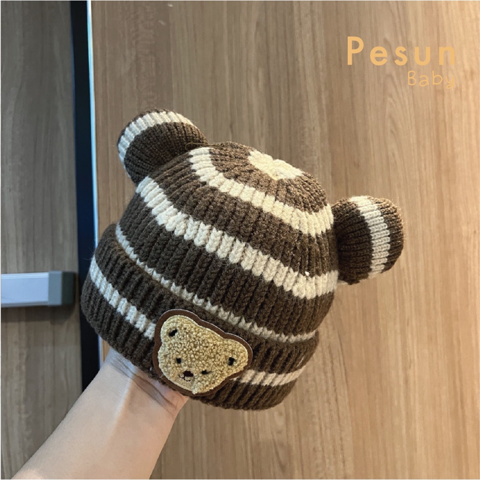 Nón Len Gấu cho Bé