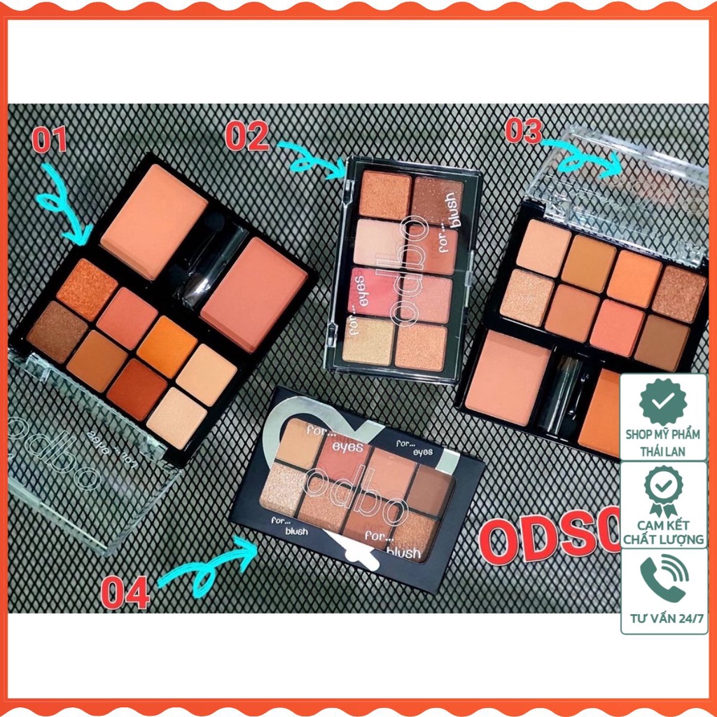 Set Phấn Mắt Và Má Hồng Odbo For Eye & Blush ODS01- ODBO Phấn Thái lan - HoaiAn Shop
