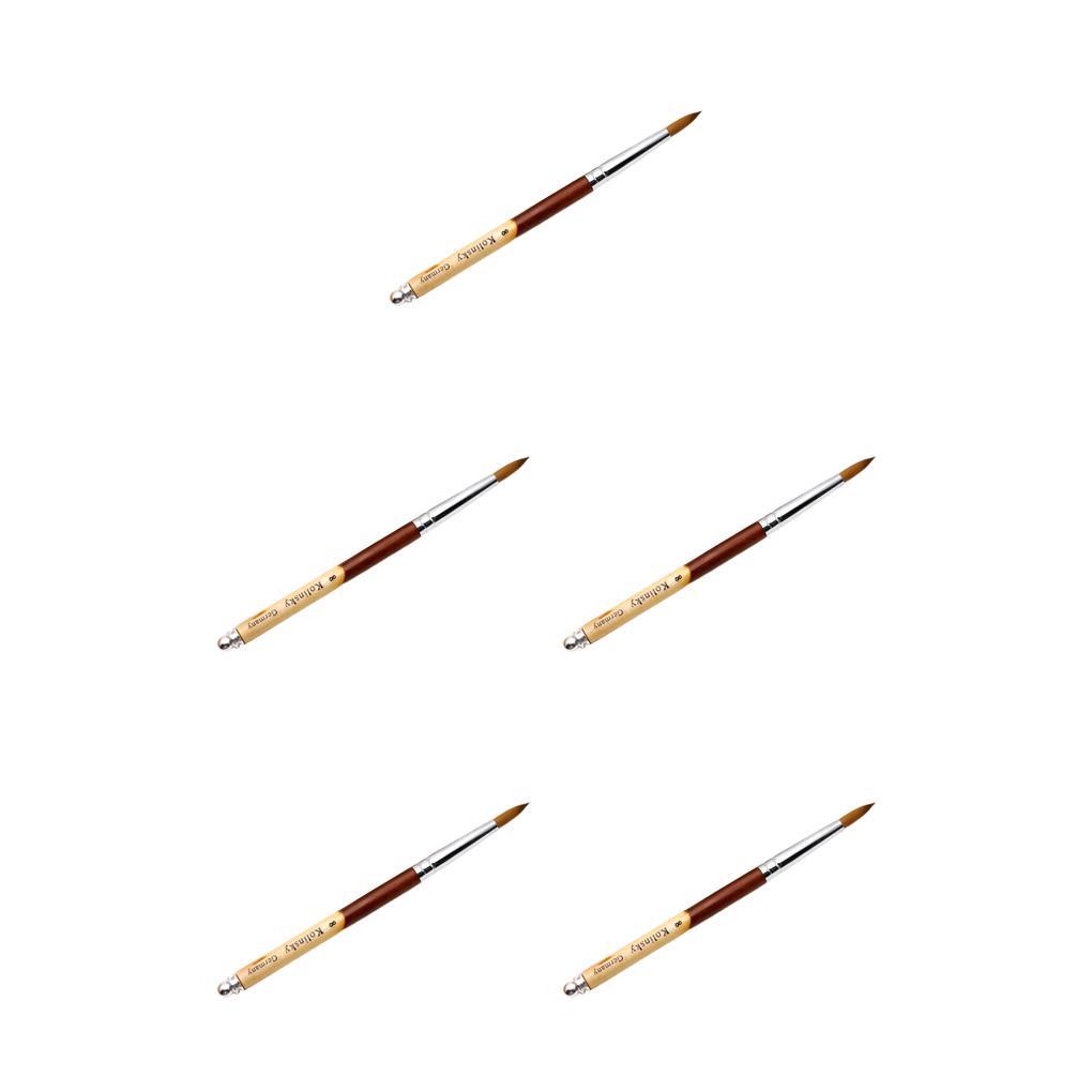 Set 1 / 2 / 3 / 5 Cọ Vẽ Móng Tay Đầu Tròn Chuyên Nghiệp Loại 8