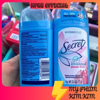 THANH LY- Lăn khử mùi dạng sáp Secret Invisible Solid