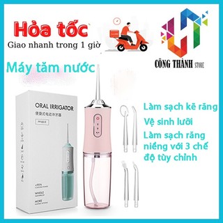 [HÀNG CHÍNH HÃNG] MÁY TĂM NƯỚC - DỤNG CỤ LÀM SẠCH RĂNG MIỆNG CAO CẤP THẾ HỆ MỚI - TIỆN LỢI AN TOÀN
