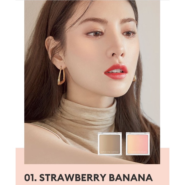 Phấn má hồng mềm mịn Missha Cotton Mix Blusher 11g