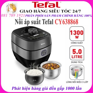 Nồi áp suất tefal epc smart pro ih multicooker cy638868 - hàng chính hãng