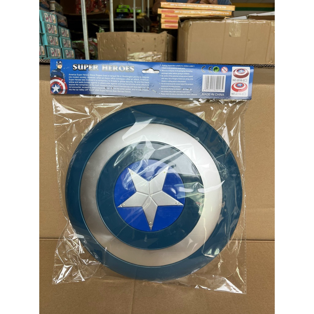 Đồ chơi khiên đội trưởng Mỹ captain america dùng pin, có âm thanh, ánh sáng 32cm