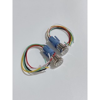 Nút công tắc led 16mm điện 12V, nút công tắc nhấn nhả nhấn dính chống thấm nước
