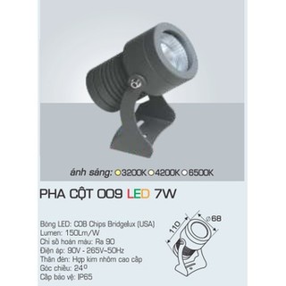 Đèn Led Pha Cột Chống Nước IP65 Anfaco - 009 (5w, 7w, 10w, 15w, 20w)