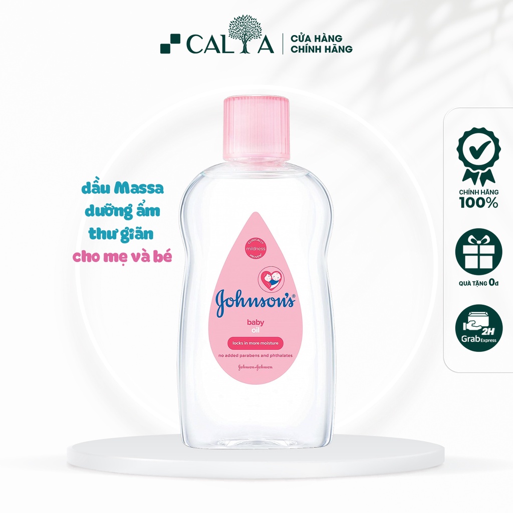 Dầu Mát Xa Em Bé Johnson's Baby Dưỡng Ẩm, Làm Mềm Da - Johnson's Baby Oil Pink 200ml