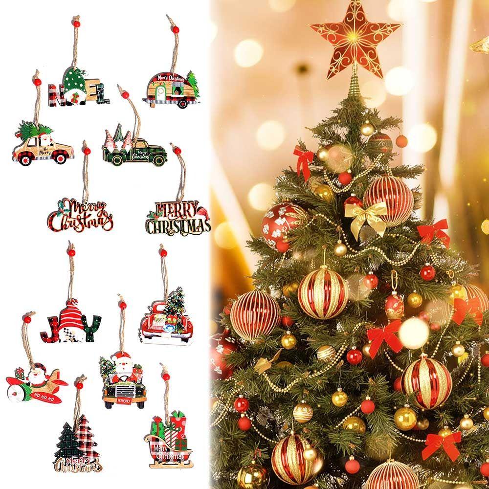 Set 12 Phụ Kiện Treo Trang Trí Giáng Sinh Năm Mới