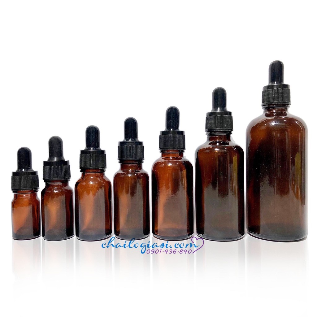 VỎ CHAI SERUM NÂU NHIỀU KÍCH THƯỚC