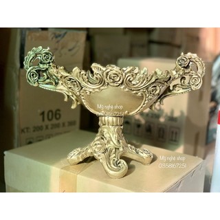 Bình hoa composite, decor, trang trí, quà tặng tân gia, bình hoa giả, cao cấp mã thuyền cổ điển