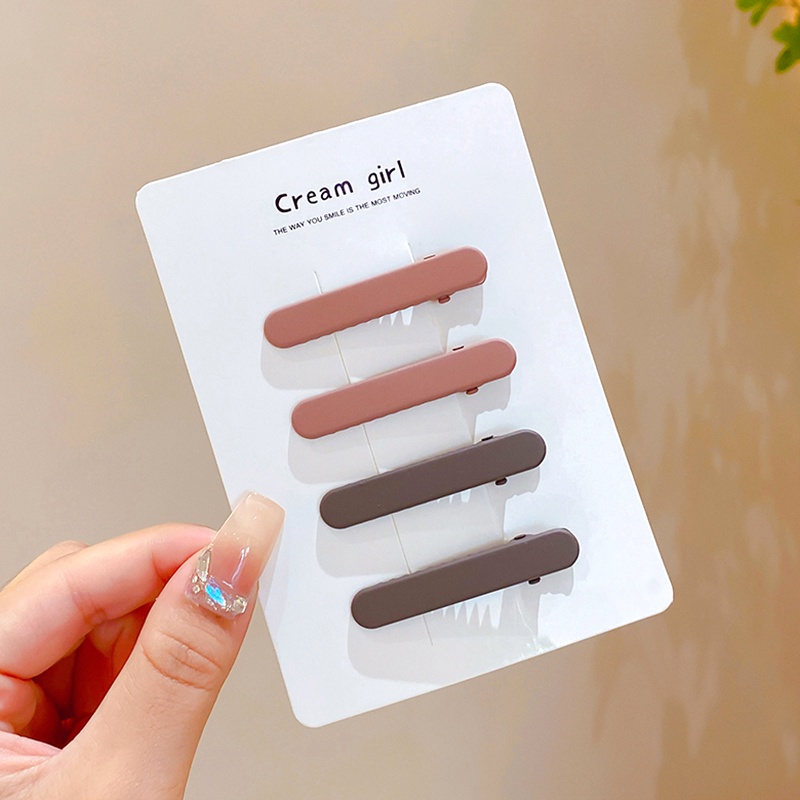 Set 3 / 4 Kẹp Tóc Màu Sắc Đơn Giản Chất Lượng Cao