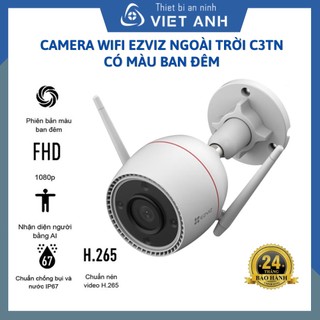 Camera wifi ezviz ngoài trời H3C 2mp, C3TN 3MP, C3TN có màu ban đêm hình ảnh đẹp giá rẻ