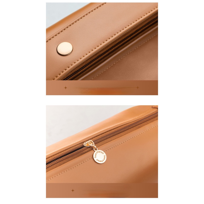 Túi Da PU Cao Cấp Đựng Mỹ Phẩm Cỡ Lớn Tiện Dụng