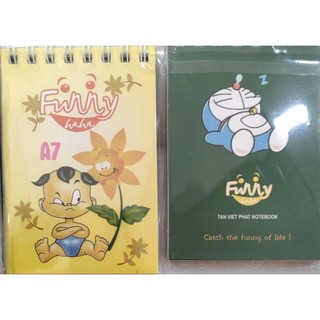 Note book lò xo hoạt hình mini