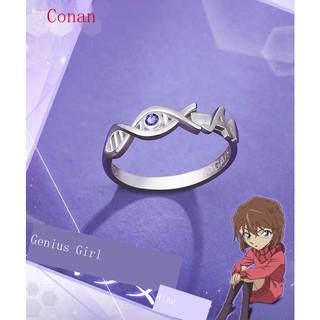 Nhẫn Bạc 925 Hình Thám Tử Conan Hai Chiều